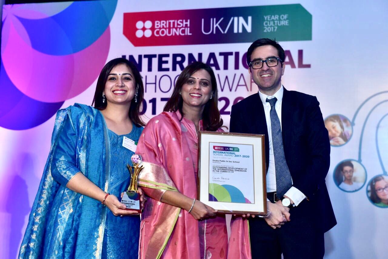 INTERNATIONAL SCHOOL AWARD FROM BRITISH COUNCIL UK