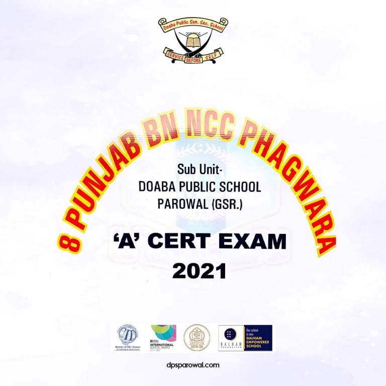 NCC ‘A’ CERTIFICATE EXAMINATION 2021