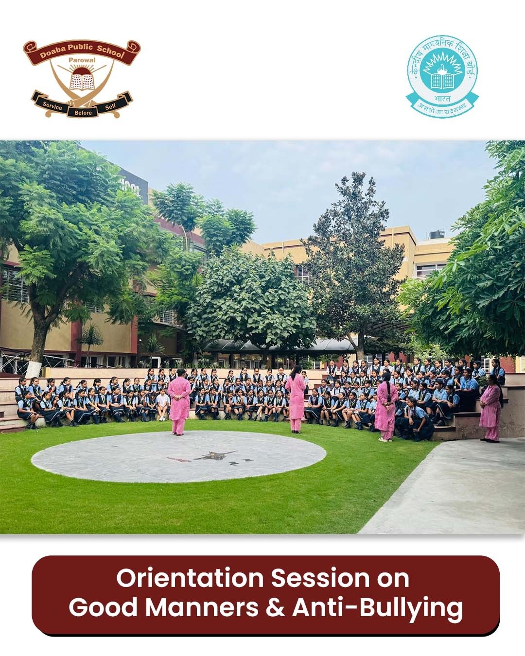 Orientation Session for Class IV & V.